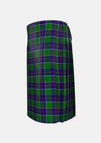 Traditional_Inkster_Tartan_2310_kilt_left_image_with_pleated_design_and_adjustable_buckles_for_men