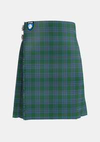Traditional_Irvine_of_Drum_Tartan_733_kilt_front_image_with_pleated_design_and_adjustable_buckles_for_men
