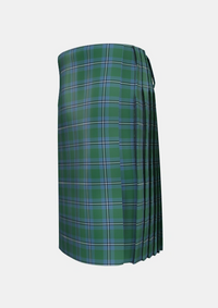 Traditional_Irvine_of_Drum_Tartan_733_kilt_left_image_with_pleated_design_and_adjustable_buckles_for_men