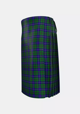 Traditional_Irving_of_Bonshaw_Tower_Tartan_2490_kilt_left_image_with_pleated_design_and_adjustable_buckles_for_men