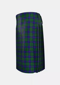 Traditional_Irving_of_Bonshaw_Tower_Tartan_2490_kilt_left_image_with_pleated_design_and_adjustable_buckles_for_men