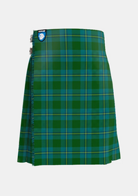 Traditional_Irving_of_Bonshaw_tartan_front_image_with_pleated_design_and_adjustable_buckles_for_men