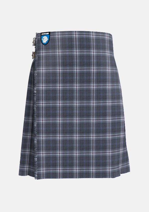 Traditional_Islay_Mist_tartan_front_image_with_pleated_design_and_adjustable_buckles_for_men