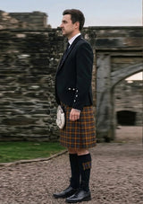Traditional_Isle_of_Arran_Tartan_Kilt_and_Argyle_Jacket_Kilt_Outfit_left_image