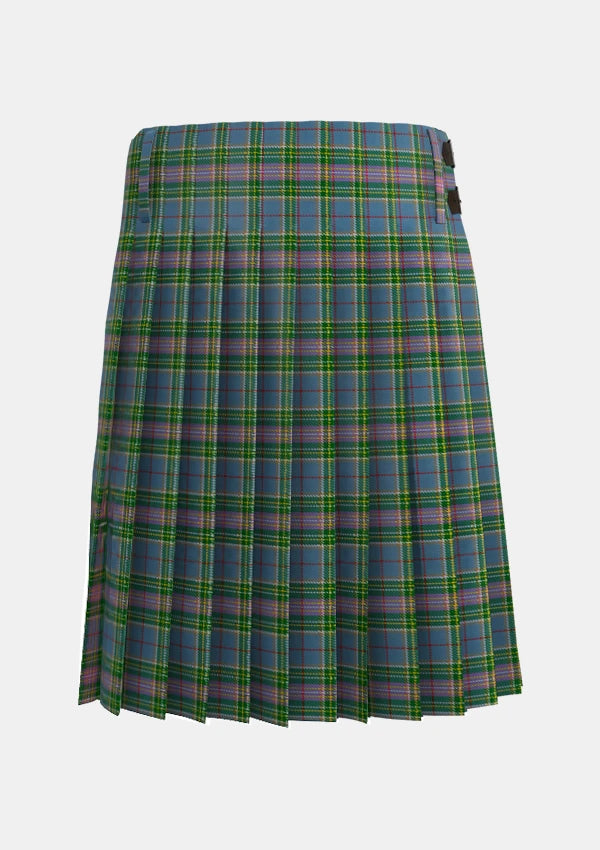 Traditional_Isle_of_Man_Tartan_kilt_3832_back_image_with_pleated_design_and_adjustable_buckles_for_men