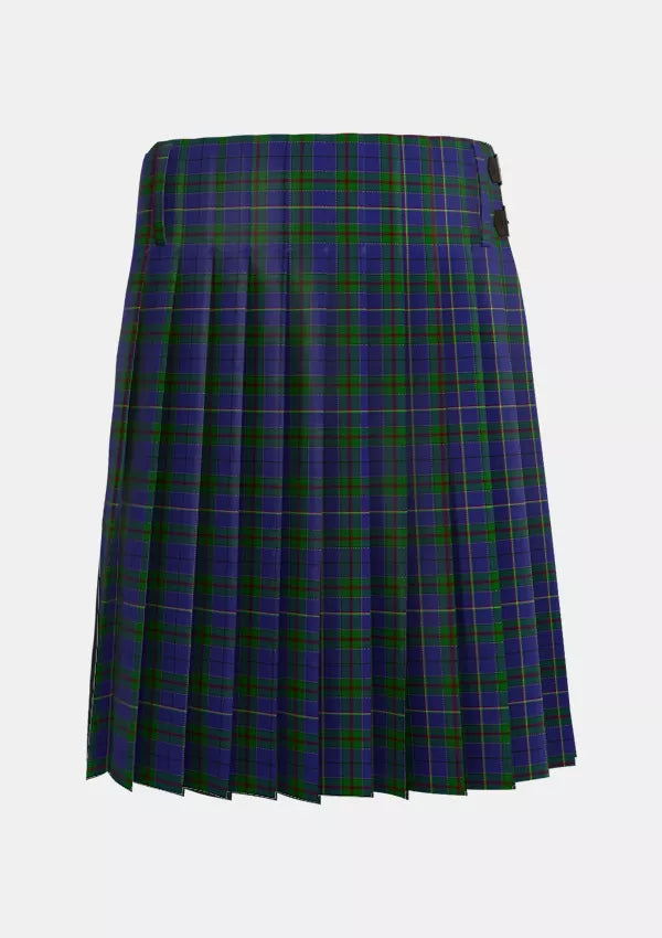 Traditional_Italian_Tartan_5285_kilt_back_image_with_pleated_design_and_adjustable_buckles_for_men