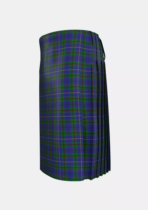Traditional_Italian_Tartan_5285_kilt_left_image_with_pleated_design_and_adjustable_buckles_for_men