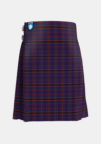 Traditional_James_of_Wales_Tartan_kilt_5736_front_image_with_pleated_design_and_adjustable_buckles_for_men