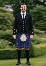Traditional_Jewish_Tartan_7615_Kilt_and_Argyle_Jacket_Kilt_Outfit_front_image