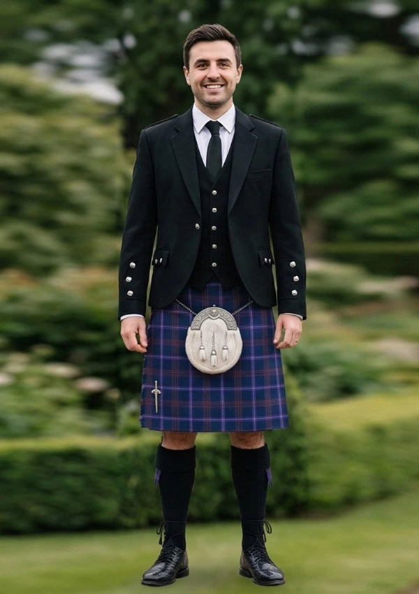 Traditional_Jewish_Tartan_7615_Kilt_and_Argyle_Jacket_Kilt_Outfit_front_image