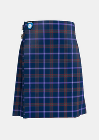 Traditional_Jewish_Tartan_kilt_7615_front_image_with_pleated_design_and_adjustable_buckles_for_men