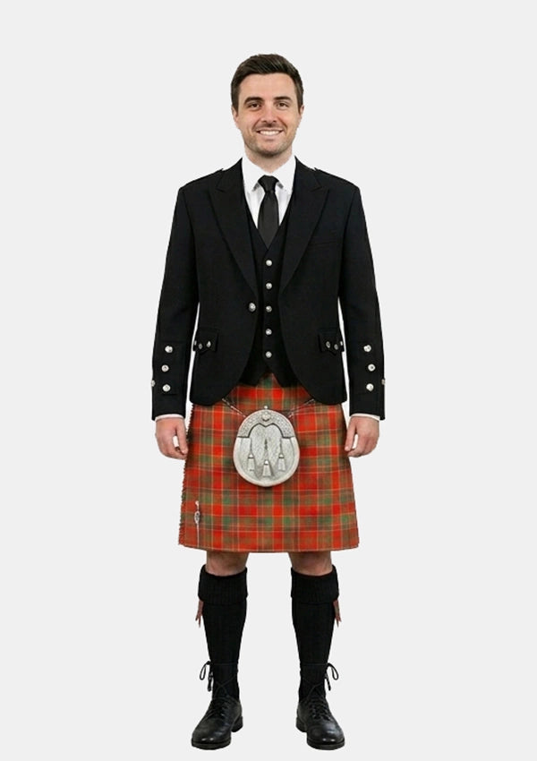 Traditional_Johnston_tartan_Kilt_and_Argyle_Jacket_Kilt_Outfits_front_image