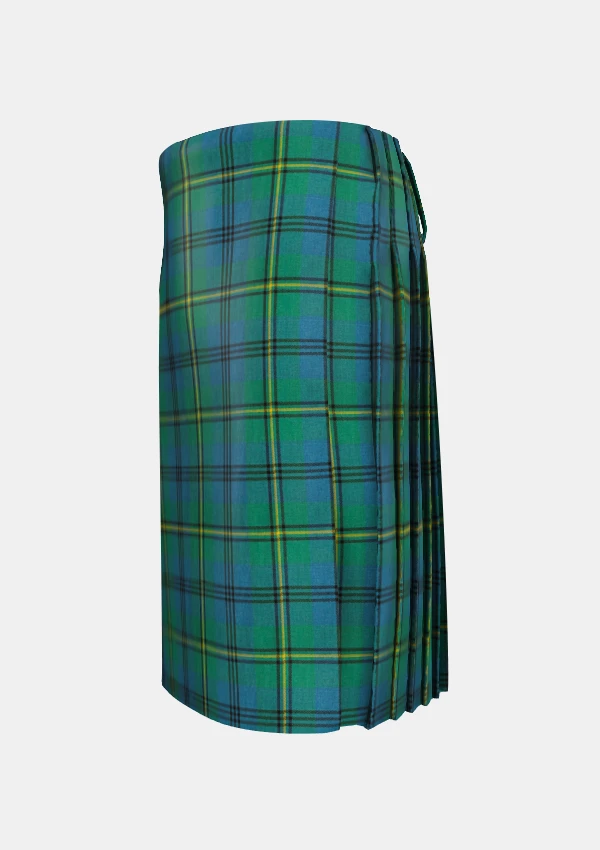 Traditional_Johnston_tartan_left_image_with_pleated_design_and_adjustable_buckles_for_men