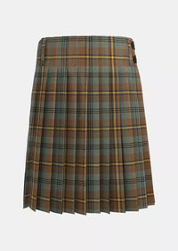 Traditional_Johnstone_Weathered_Tartan_kilt_back_image_with_pleated_design_and_adjustable_buckles_for_men