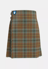 Traditional_Johnstone_Weathered_Tartan_kilt_front_image_with_pleated_design_and_adjustable_buckles_for_men