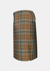 Traditional_Johnstone_Weathered_Tartan_kilt_left_image_with_pleated_design_and_adjustable_buckles_for_men