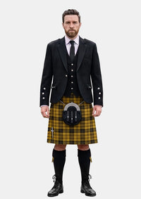Traditional_Justus_Black_Gold_Tartan_Kilt_and_Argyle_Jacket_Kilt_Outfits_front_image