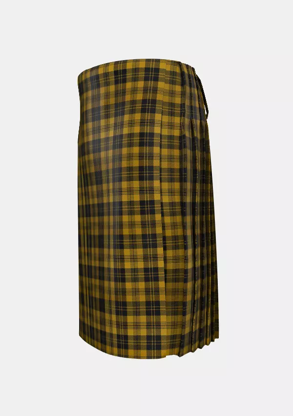 Justus Black & Gold Tartan Kilt