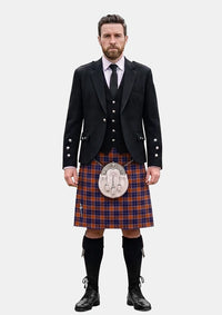 Traditional_Kane_Arran_Tartan_13311_Kilt_and_Argyle_Jacket_Kilt_Outfits_front_image
