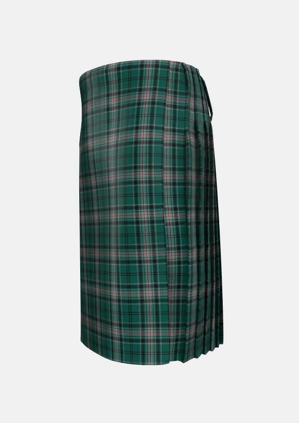 Traditional_Kelly_of_Sleat_Hunting_Tartan_3871_kilt_left_image_with_pleated_design_and_adjustable_buckles_for_men