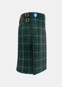 Traditional_Kelly_of_Sleat_Hunting_Tartan_3871_kilt_right_image_with_pleated_design_and_adjustable_buckles_for_men