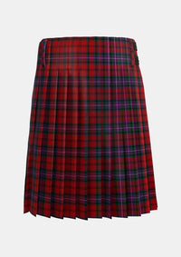 Traditional_Kelly_of_Sleat_Red_Tartan_3845_kilt_back_image_with_pleated_design_and_adjustable_buckles_for_men