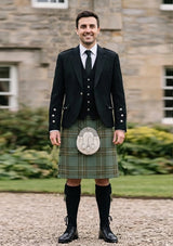 Traditional_Kelly_tartan_6394_Kilt_and_Argyle_Jacket_Kilt_Outfit_front_image
