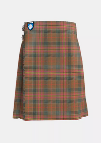Traditional_Kennedy_Weathered_Tartan_kilt_front_image_with_pleated_design_and_adjustable_buckles_for_men
