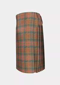 Traditional_Kennedy_Weathered_Tartan_kilt_left_image_with_pleated_design_and_adjustable_buckles_for_men