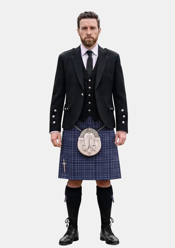 Traditional_Kennewell_Tartan_10039_Kilt_and_Argyle_Jacket_Kilt_Outfits_front_image