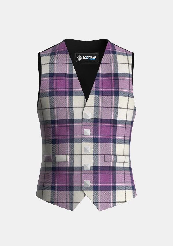 Traditional_Kerr_Orchid_Tartan_Waistcoat_front_image