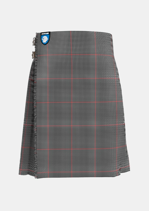 Traditional_Kerr_Shepherds_Plaid_Tartan_3936_kilt_front_image_with_pleated_design_and_adjustable_buckles_for_men
