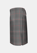 Traditional_Kerr_Shepherds_Plaid_Tartan_3936_kilt_left_image_with_pleated_design_and_adjustable_buckles_for_men