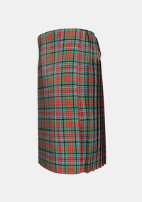 Traditional_Kidd_2_Tartan_1409_kilt_left_image_with_pleated_design_and_adjustable_buckles_for_men