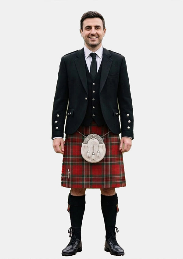 Traditional_Kidd_tartan_1409_Kilt_and_Argyle_Jacket_Kilt_Outfits_front_image