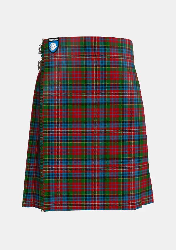 Traditional_Kidd_tartan_1409_kilt_front_image_with_pleated_design_and_adjustable_buckles_for_men
