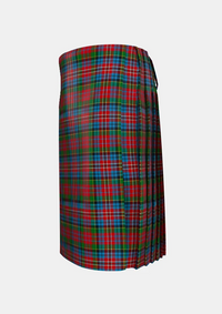 Traditional_Kidd_tartan_1409_kilt_left_image_with_pleated_design_and_adjustable_buckles_for_men