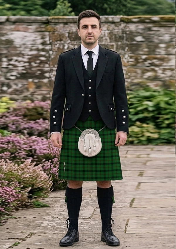 Traditional_Kincaid_Tartan_1106_Kilt_and_Argyle_Jacket_Kilt_Outfit_front_image