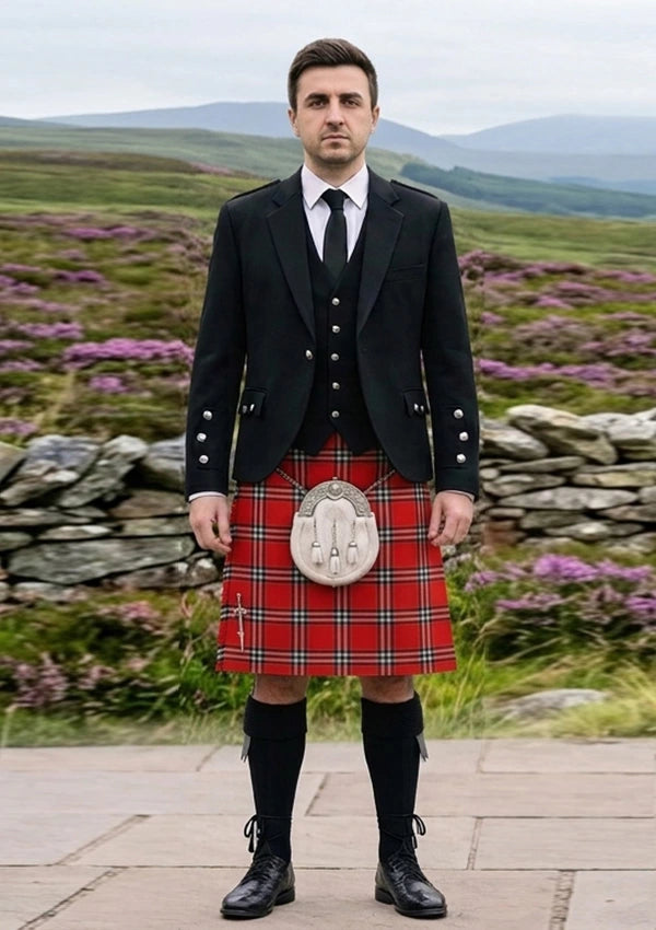Traditional_Kirkwood_Tartan_12300_Kilt_and_Argyle_Jacket_Kilt_Outfit_front_image