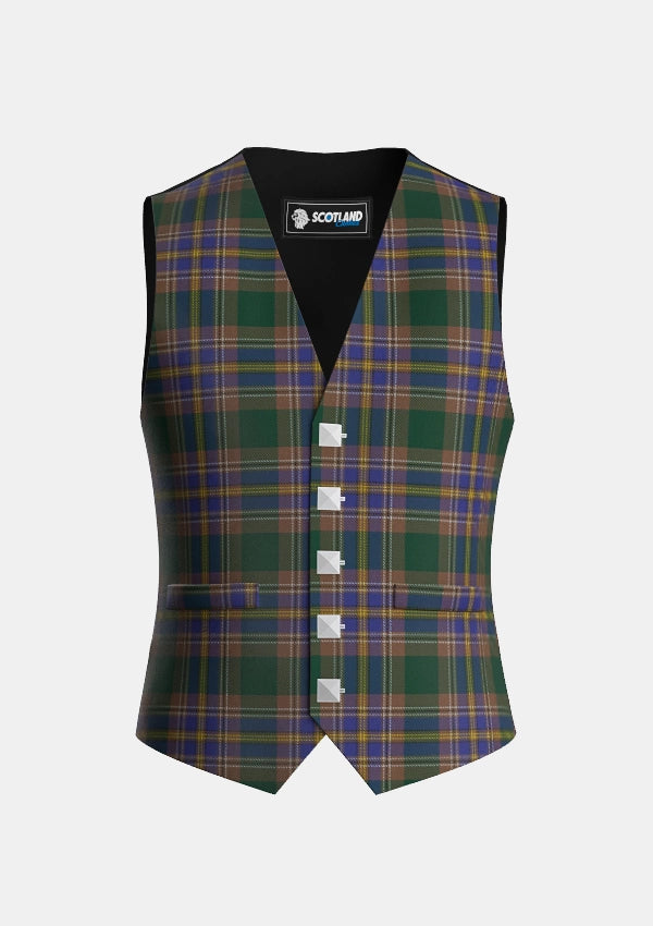 Traditional_Knox_tartan_7555_Waistcoat_front_image