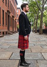 Traditional_Kyle_Blue_Tartan_3616_Kilt_and_Argyle_Jacket_Kilt_Outfit_right_image
