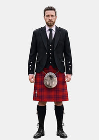 Traditional_Kyle_Blue_Tartan_3616_Kilt_and_Argyle_Jacket_Kilt_Outfits_front_image