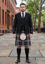 Traditional_Kyle_Grape_Tartan_7585_Kilt_and_Argyle_Jacket_Kilt_Outfit_front_image