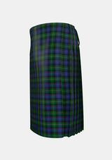 Traditional_Lamont_2_Tartan_296_kilt_left_image_with_pleated_design_and_adjustable_buckles_for_men