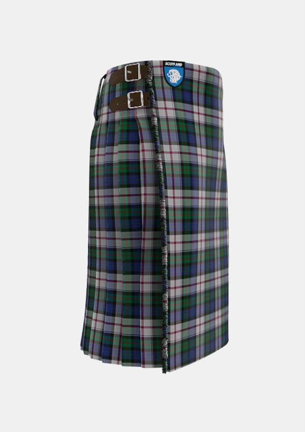 Traditional_Lauder_Dress_Tartan_1435_kilt_right_image_with_pleated_design_and_adjustable_buckles_for_men