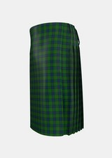 Traditional_Lauder_Family_Tartan_709_kilt_left_image_with_pleated_design_and_adjustable_buckles_for_men