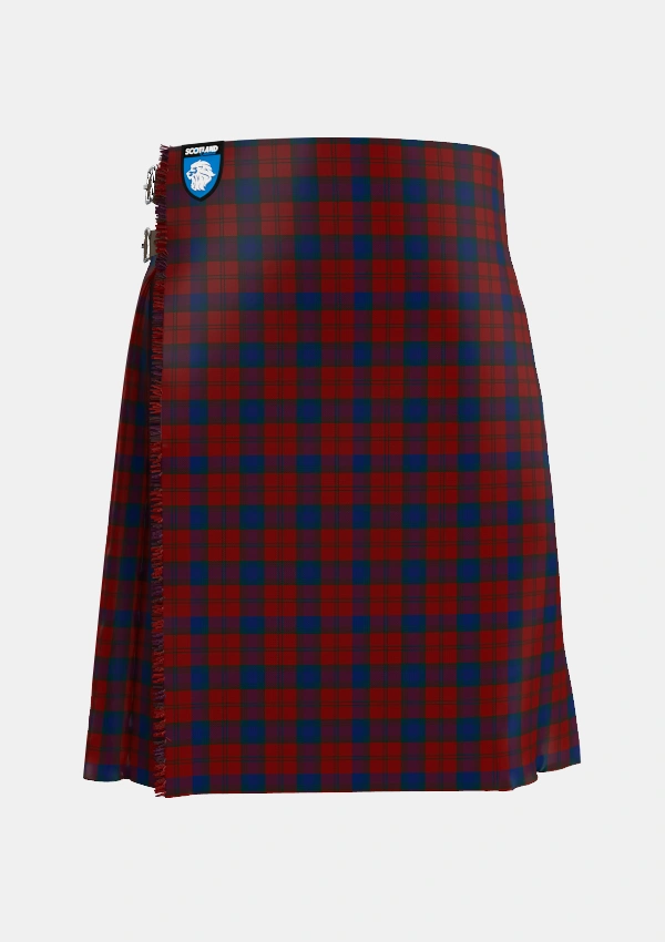 Traditional_Lawlis_Lawless_Tartan_5399_kilt_front_image_with_pleated_design_and_adjustable_buckles_for_men