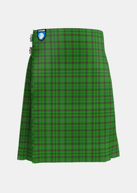 Traditional_Leach_Hunting_Tartan_2357_kilt_front_image_with_pleated_design_and_adjustable_buckles_for_men