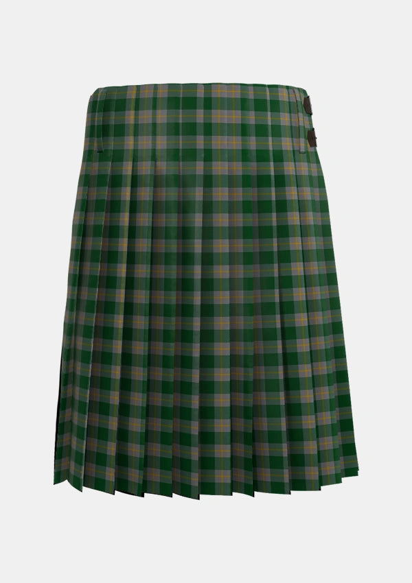 Traditional_Ledford_Tartan_835_kilt_back_image_with_pleated_design_and_adjustable_buckles_for_men