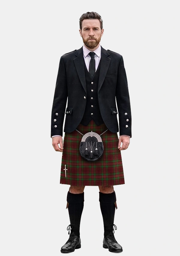 Traditional_Leighton_Tartan_2483_Kilt_and_Argyle_Jacket_Kilt_Outfits_front_image